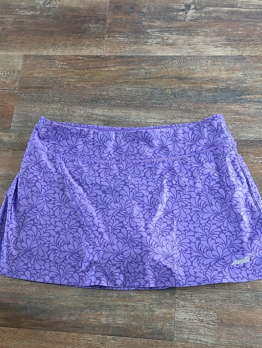 Avia Purple Floral Skater Skirt